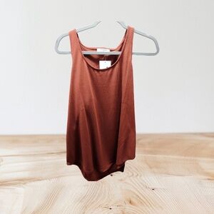 NWT Zenana Long Flowy Rust Tank